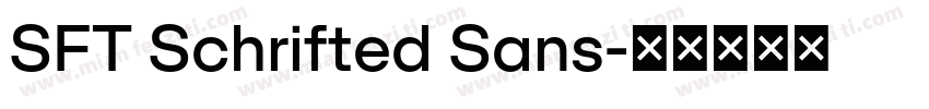 SFT Schrifted Sans字体转换